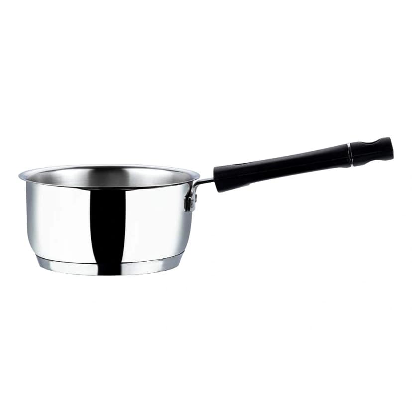 Vinod Tivoli Stainless Steel Saucepan Without Lid (Induction Friendly) | Heavy-Gauge Sauce Pan for Tea, Milk & Soups (Size - 14cm-1.1 Ltr) by Mahavir Home Store view 2