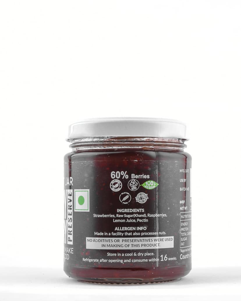 Raspberry Strawberry Preserve 230g view 4