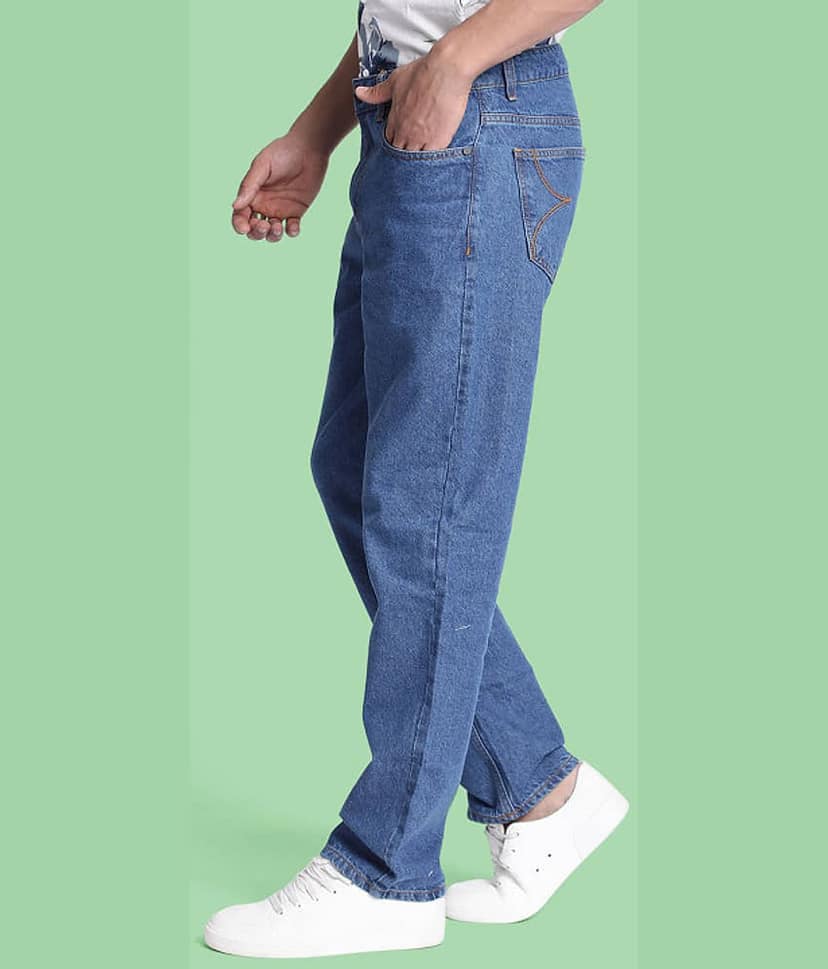 Bene Kleed Straight Solid Men's Jeans - Mid Blue ( Pack of 1 ) view 2