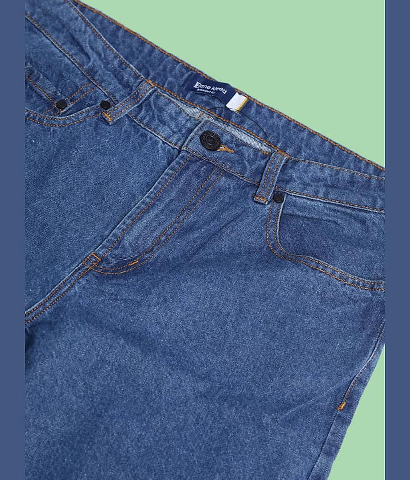 Bene Kleed Straight Solid Men's Jeans - Mid Blue ( Pack of 1 ) view 5