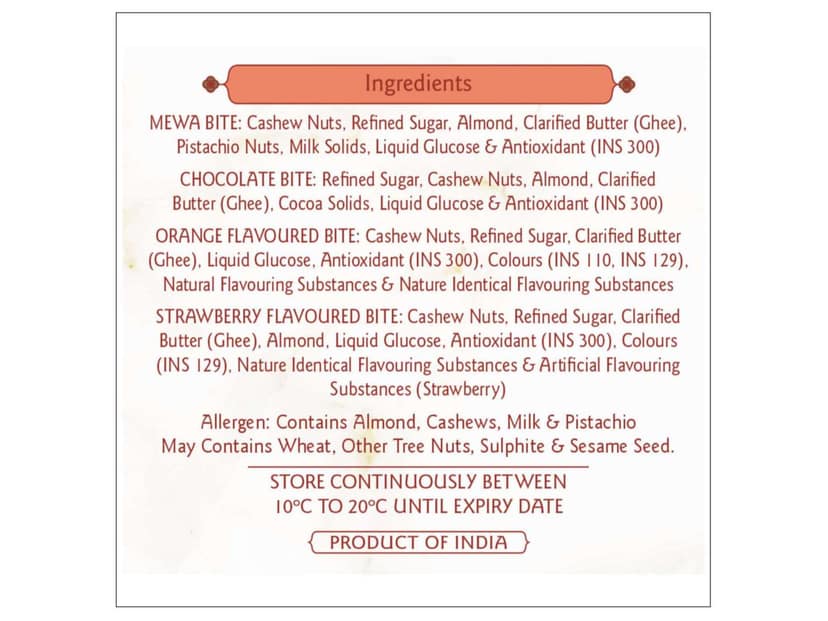 Haldiram's Assorted Dry Fruit Bites Packed Sweets - 350 Gm - Pack of 2 view 4