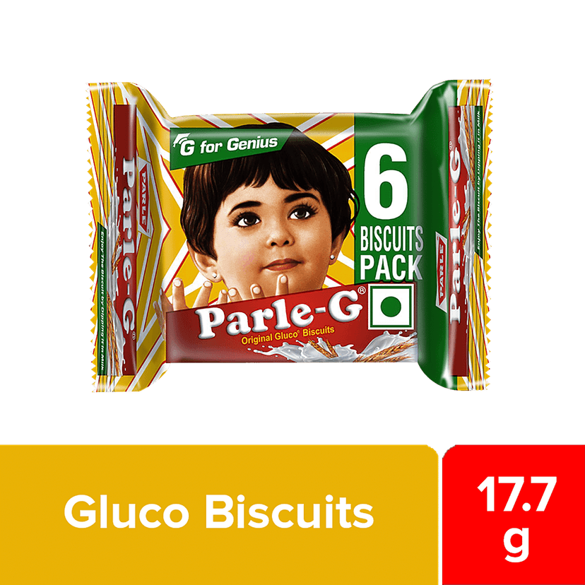 Parle Premium Original Glucose Biscuits - Parle-G, 17.7 G Pouch