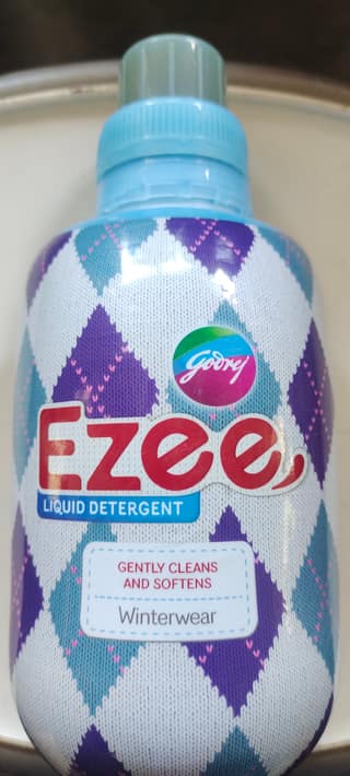 Ezee liquid detergent gently cleans and soft winterwear