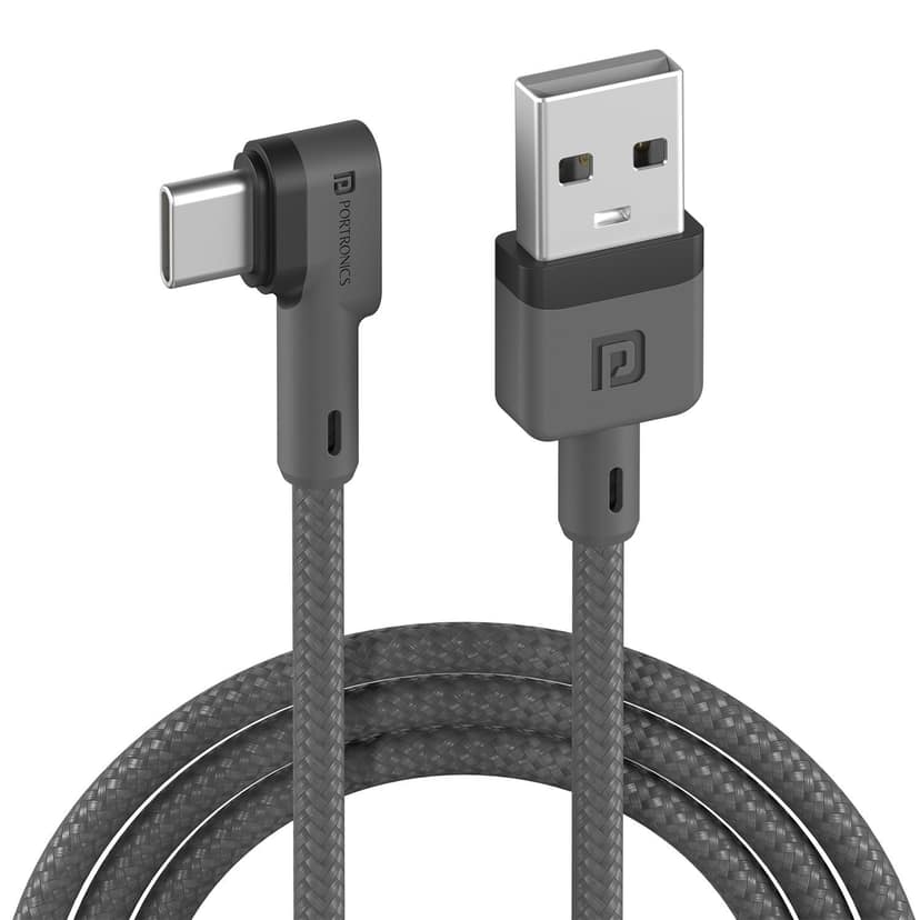 Portronics Konnect L Type C Charge & Sync Function, Quality Material, 1.2-Meter Long, Uiversal Compatibility