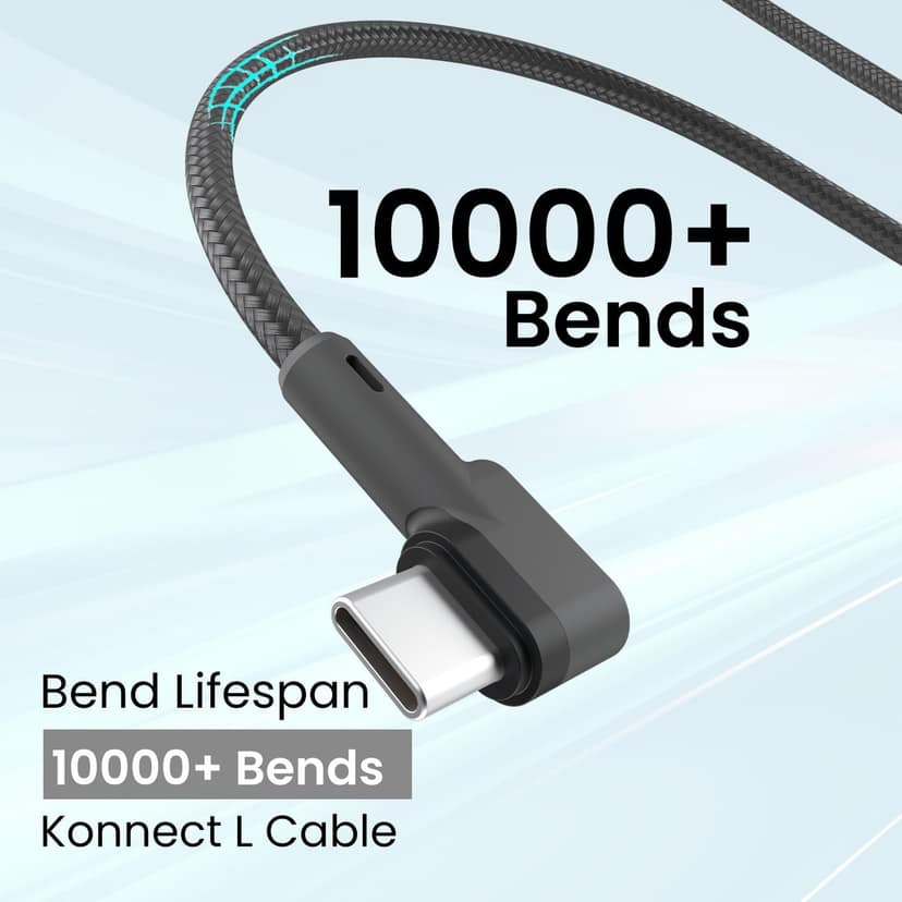 Portronics Konnect L Type C Charge & Sync Function, Quality Material, 1.2-Meter Long, Uiversal Compatibility view 4