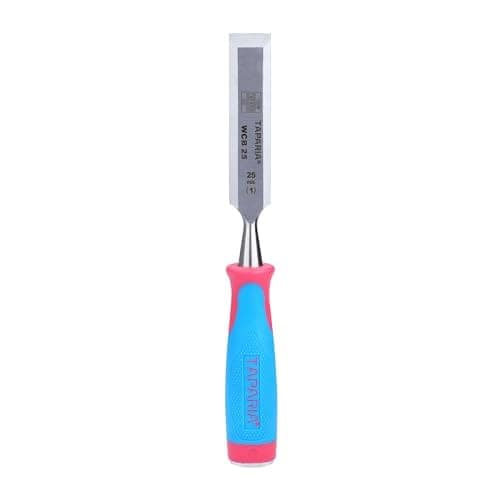 Taparia WCB25 Steel (25mm) Bevelled Edge Chisel (Blue and Silver) view 2