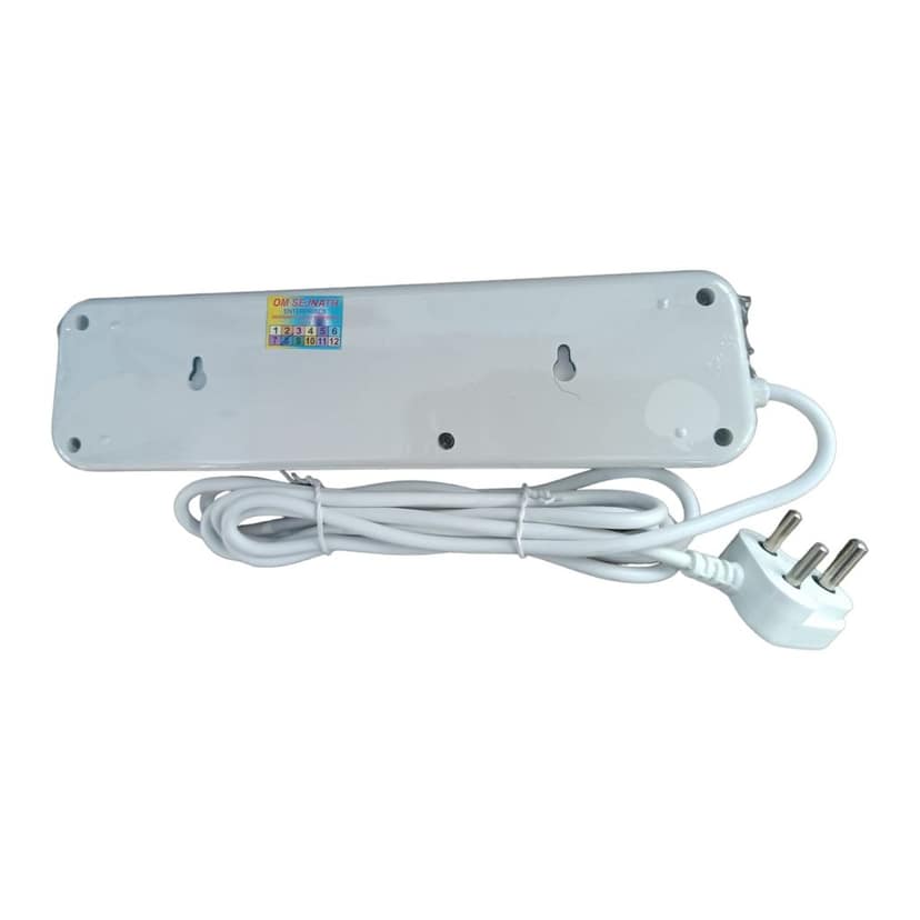 Indian-Made: Regard SpikeGuard (3m wire length ,4 Sockets , White) - Quality Copper, Sturdy Build, Built-in Protection view 4