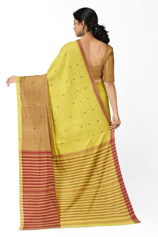 APCO Handloom - Women's Rahajmundry Pure Cotton Grey Handloom Saree (Angara Handloom Saree) 30 view 3