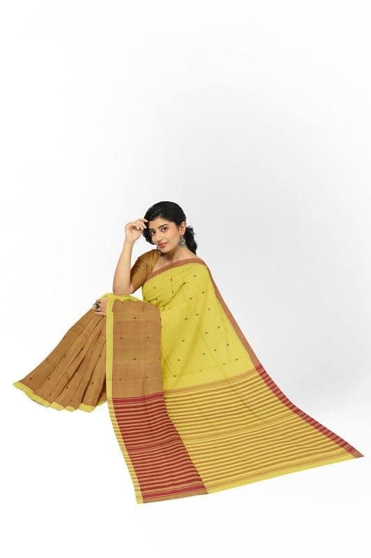 APCO Handloom - Women's Rahajmundry Pure Cotton Grey Handloom Saree (Angara Handloom Saree) 30 view 4