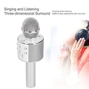 Wireless Microphone with Receiver for Mobile Recording, Karaoke, Video Shooting and Live Streaming view 3
