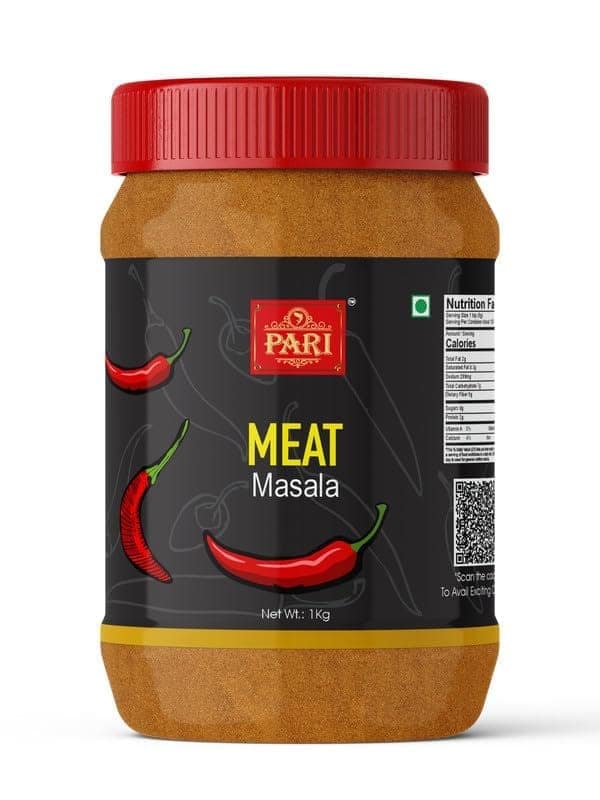 Pari Meat Masala Powder | Mutton Masala | Blended Cooking Supplies | Pure & Hygiene | 100% Fresh and Natural | (Pack of 1 x 1000g)