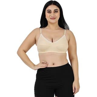 Skin Women T-Shirt Non Padded Half Coverage Bra