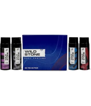 Wild Stone Travel Pack Deodorant Spray for Men 160 ml ( Pack of 4 )