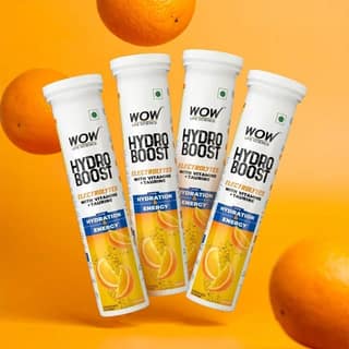 Wow Skin Science Hydroboost Electrolyte Effervescent Tablets - Lemon Flavour