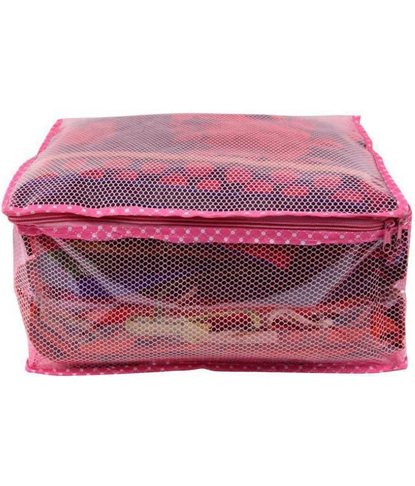 Bulbul Pink Saree Covers - 6 Pcs view 2
