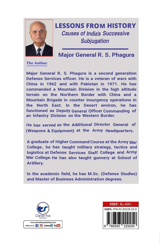 LESSONS FROM HISTORY Volume -I [Paperback] Randhir Singh Phagura view 2