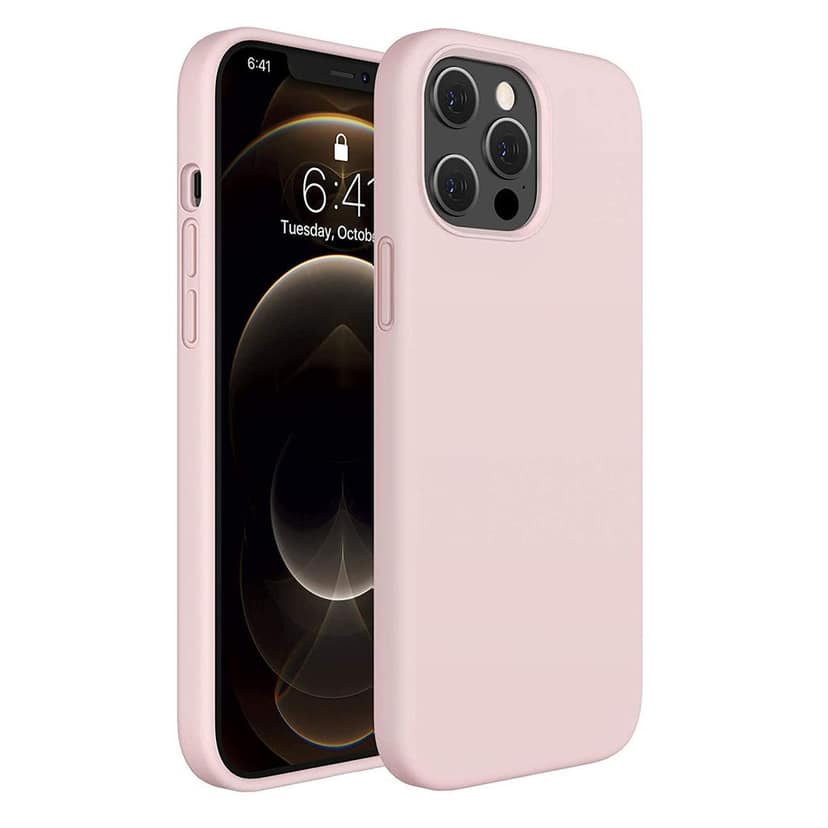 LIRAMARK Liquid Silicone Soft Back Cover Case for Apple iPhone 12 Pro Max (6.7 inch)