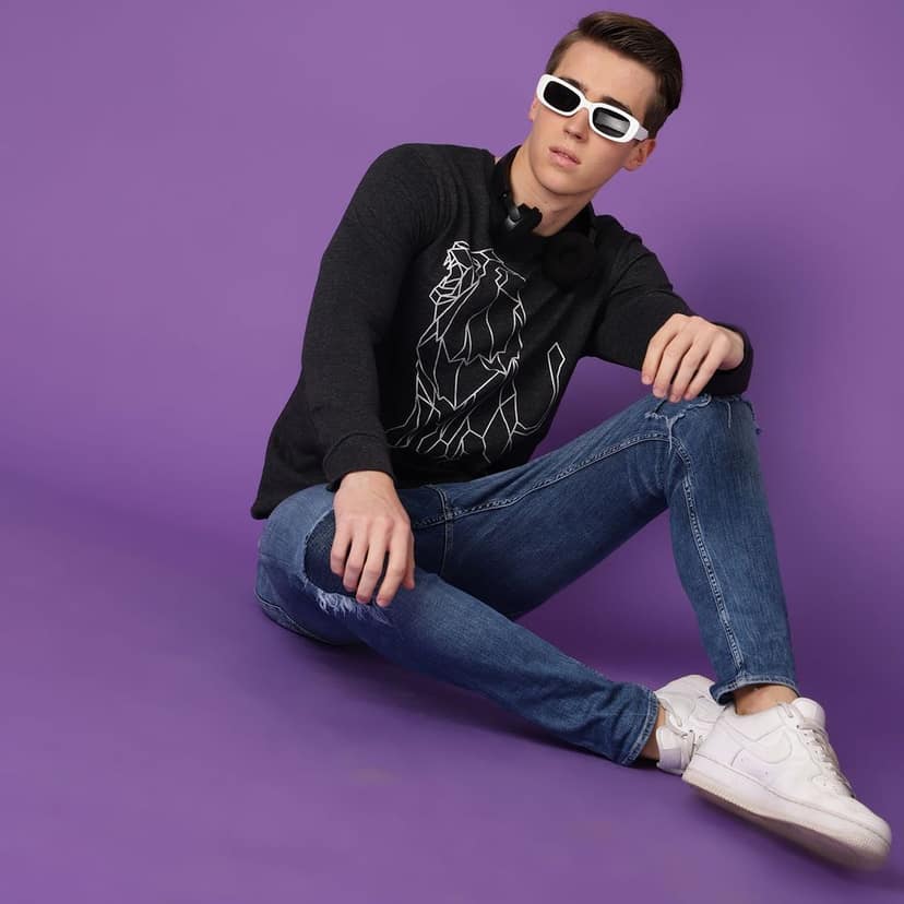 FTX Men Round Neck Printed Full sleeves Tshirt view 5