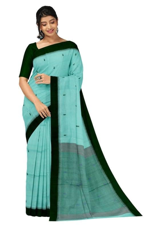 APCO Handloom - Women's Rahajmundry Pure Cotton Grey Handloom Saree (Angara Handloom Saree) 24
