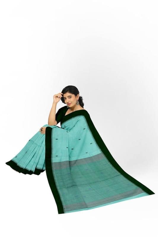 APCO Handloom - Women's Rahajmundry Pure Cotton Grey Handloom Saree (Angara Handloom Saree) 24 view 4