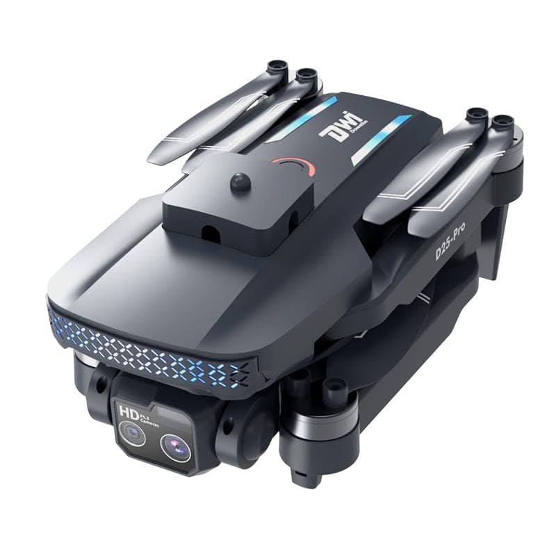 D25 8K HD Dual Camera Drone with Screen Remote | GPS Stability, Auto Gimbal Control, Obstacle Avoidance Sensors | App Control | Includes 8GB Memory Card