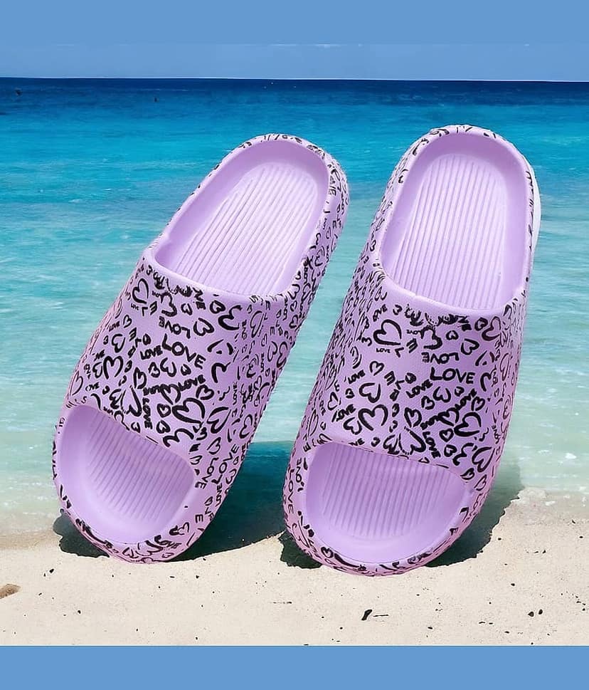 Pampy Angel Green Women's Slide Flip Flop view 2