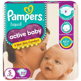 Pampers Taped Diapers Small 22 Pcs