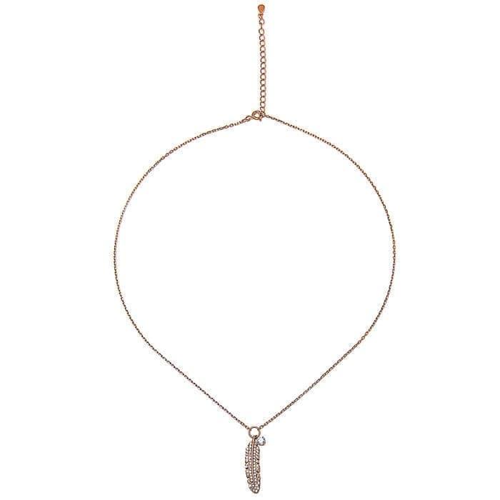 Rose Gold Quill Necklace view 8