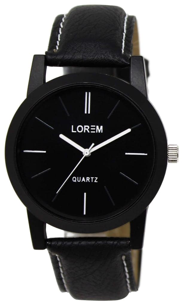 Black Mate finish Analog Watch for Men LR05
