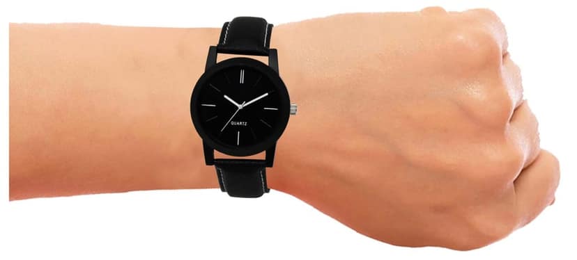 Black Mate finish Analog Watch for Men LR05 view 5