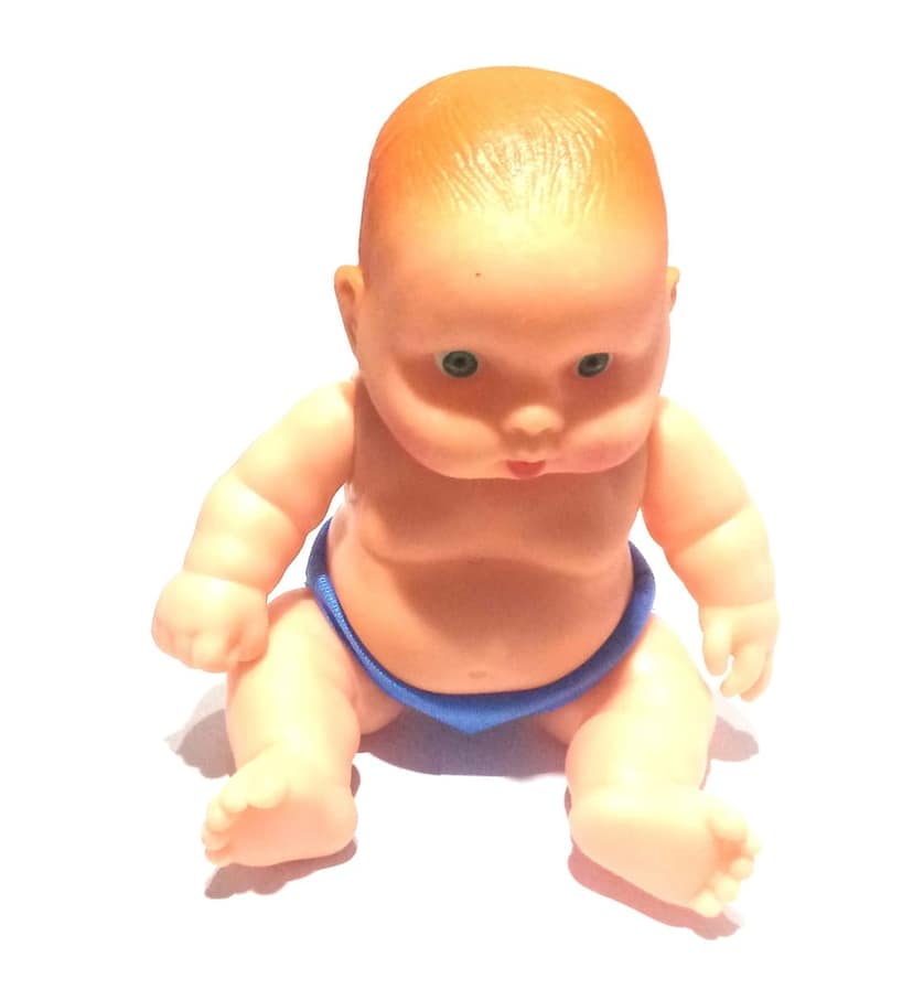 Nawani Soft Feel Squishy Rubber Cute Little Doll for Kids, Size - 16/14 cm view 2