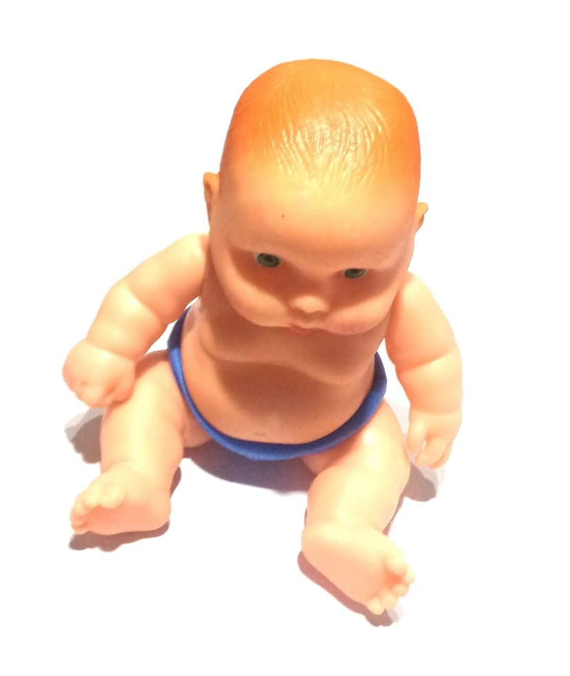 Nawani Soft Feel Squishy Rubber Cute Little Doll for Kids, Size - 16/14 cm view 4