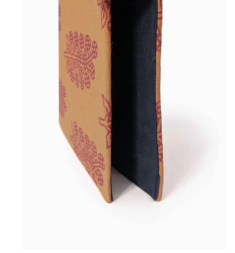 Handcrafted fabric file folder - Hand Block printed view 4
