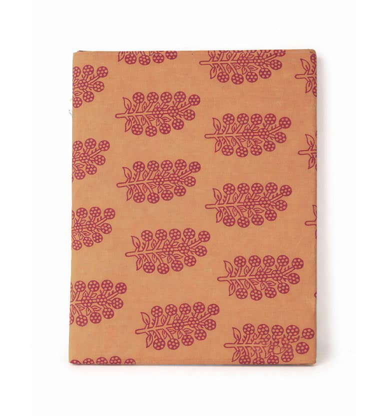 Handcrafted fabric file folder - Hand Block printed view 5