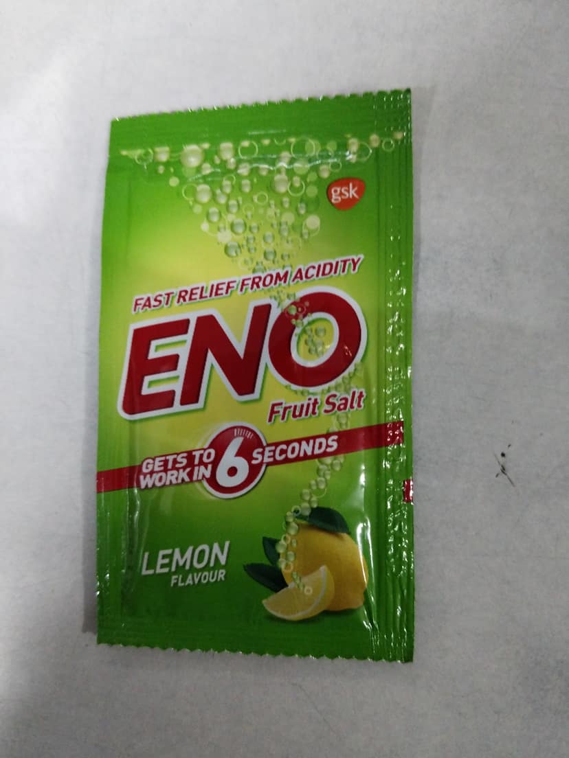 Gsk Eno 6 second fruit salt lemon flavour