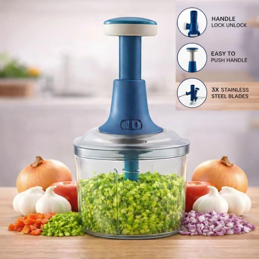 PUSH CHOPPER 700ML Manual fruit and vegetables chopper view 2