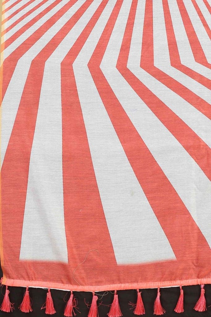 Women's Chanderi Digital Print Saree view 6