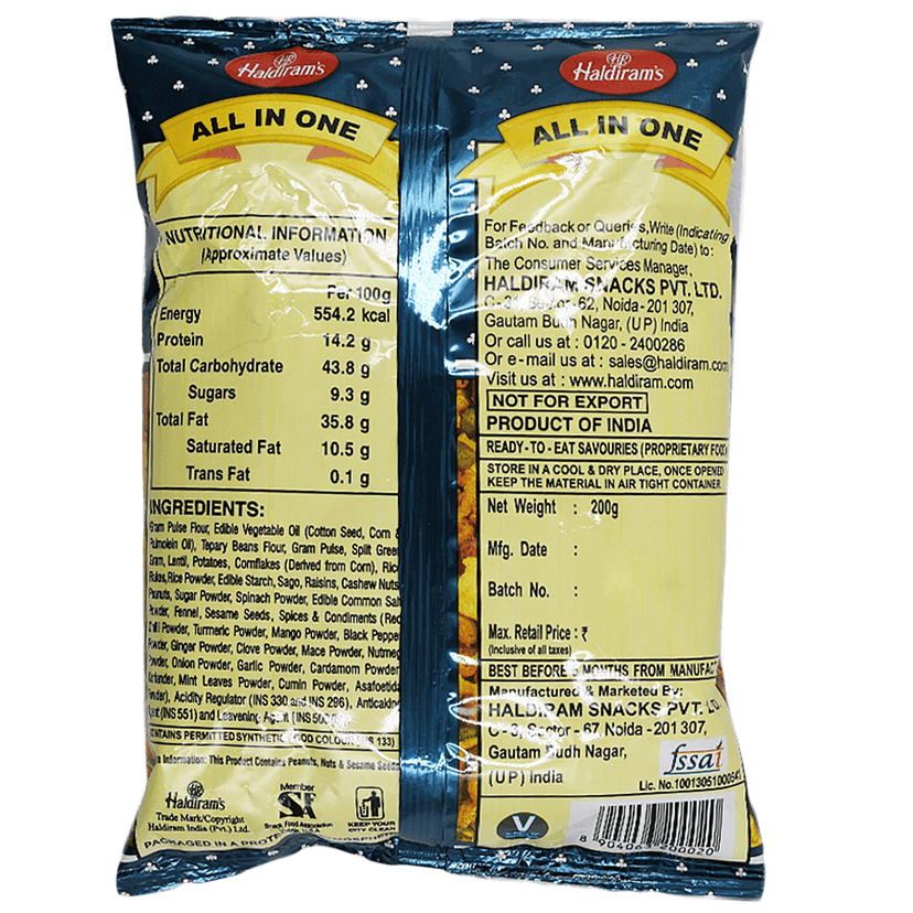 Haldirams All In One Namkeen, 200 G Pouch view 2