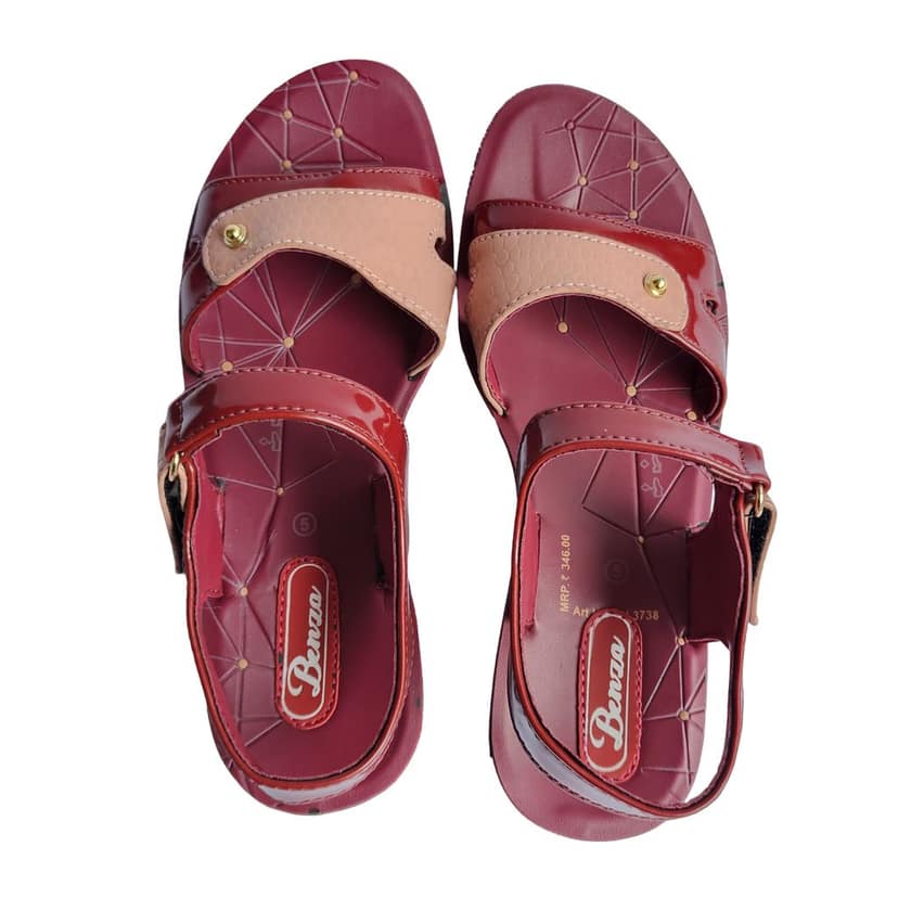 Benza Ladies Footwear Cherry Red view 2
