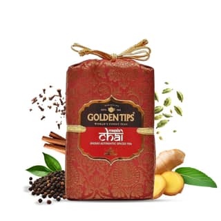 Golden Tips Spice Tea India's Masala CTC Loose Leaves Brocade Bag (200 Gram , 100 cups)