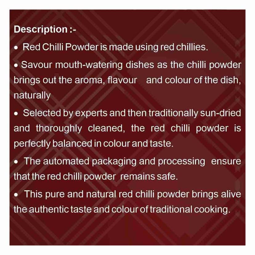 Red Chilli Powder (100 gm) view 2