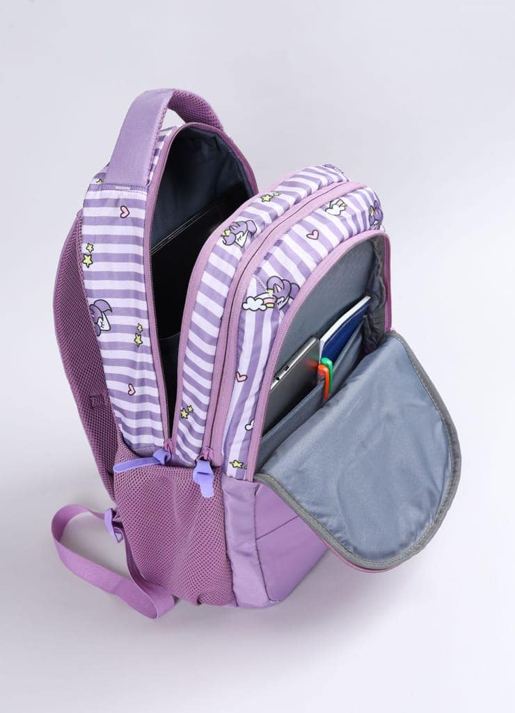 PB Pearlbags Polyester Water Resistant Casual Backpack With Laptop Sleeve For School,college & Office For Boys and Girls,Men & Women view 3