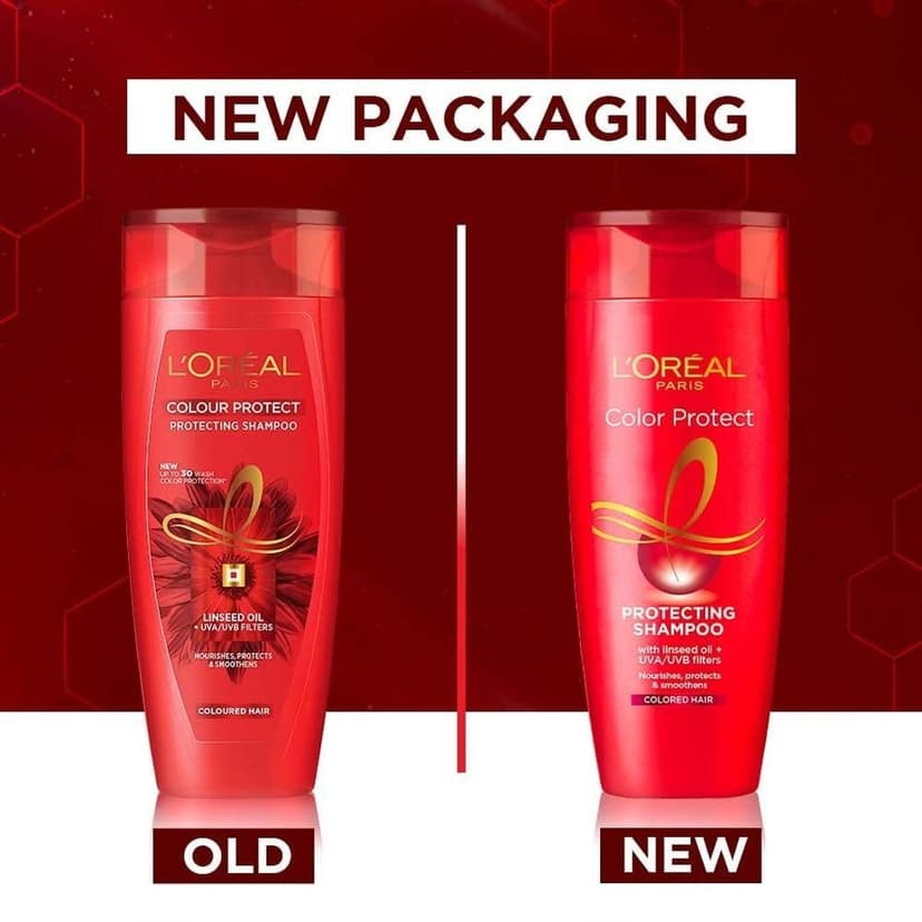 L'Oral Paris Shampoo, Vibrant & Revived Colour, For Colour-Treated Hair, Protects From Uva & Uvb, Colour Protect, 180 Ml view 2