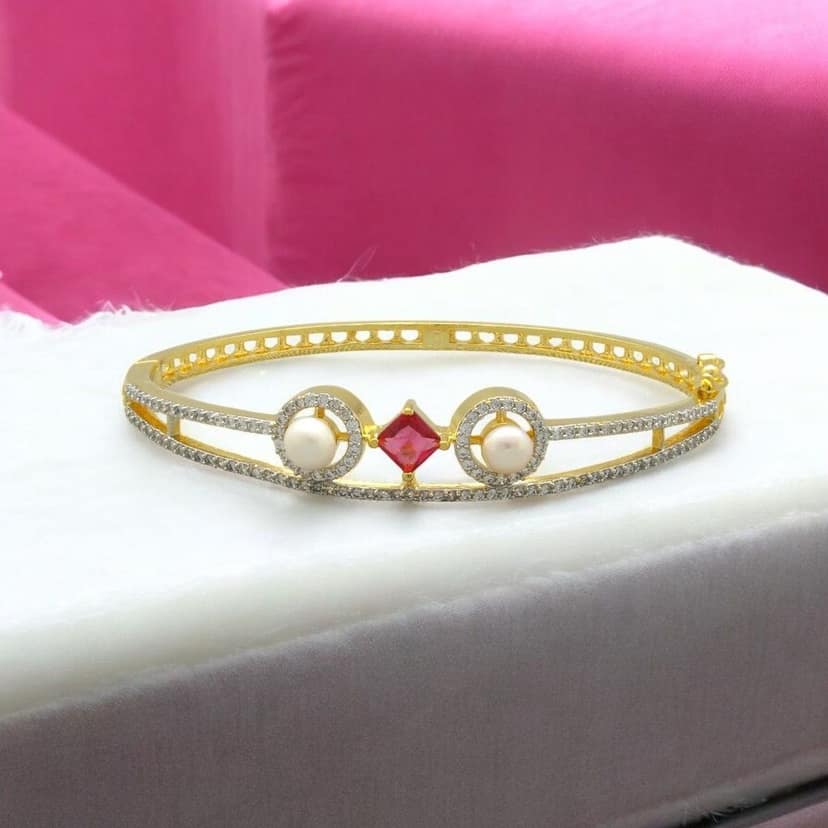Sri Jagdamba Pearls Royal Celeste Pearl Bracelet For Women Girls