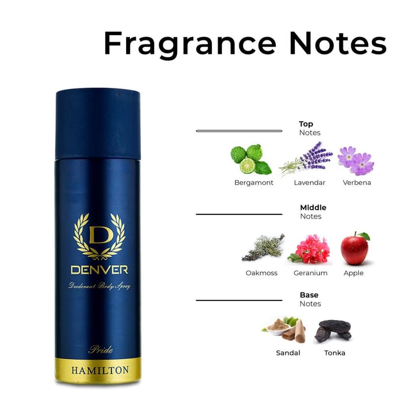 DENVER Pride Nano Deodorant For Men 50 ML Each, Pack Of 3 | Long Lasting Fragrance view 2