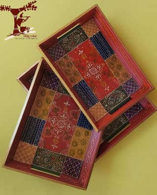 PAINTED TRAY RAJASTHANI