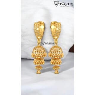 Vivastri Elite Charming Clip On Jhumki Earring for Women and Girls [VIVA2675ERG]
