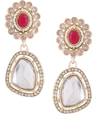 VIRAASI - Golden Danglers Earrings ( Pack of 1 )