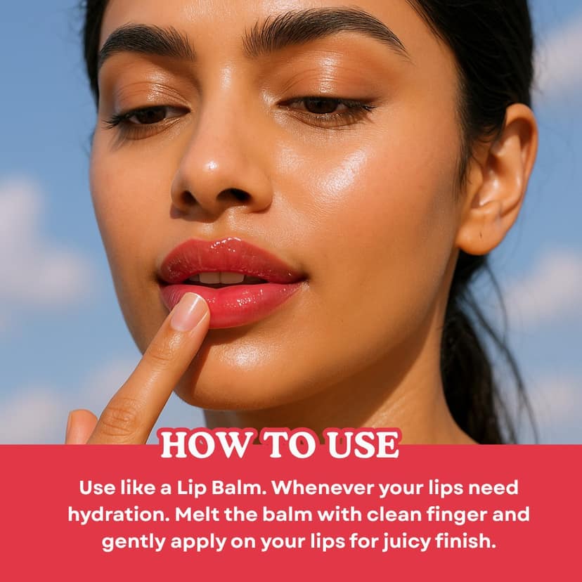 Raspberry Lip Conditioner lip balm for dark pigmented lips - 8g view 4