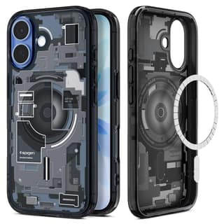 Spigen Ultra Hybrid MagFit Back Cover Case Compatible with iPhone 17 (TPU + Poly Carbonate | Zero One Black) Spigen Ultra Hybrid MagFit Back Cover Case Compatible with iPhone 17 (TPU + Poly Carbonate | Zero One Black) - Zero One Black / iPhone 17